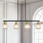 Luminaire suspendu pour îlot de cuisine 4 lumières avec abat-jour en verre-1051618527-1052689595