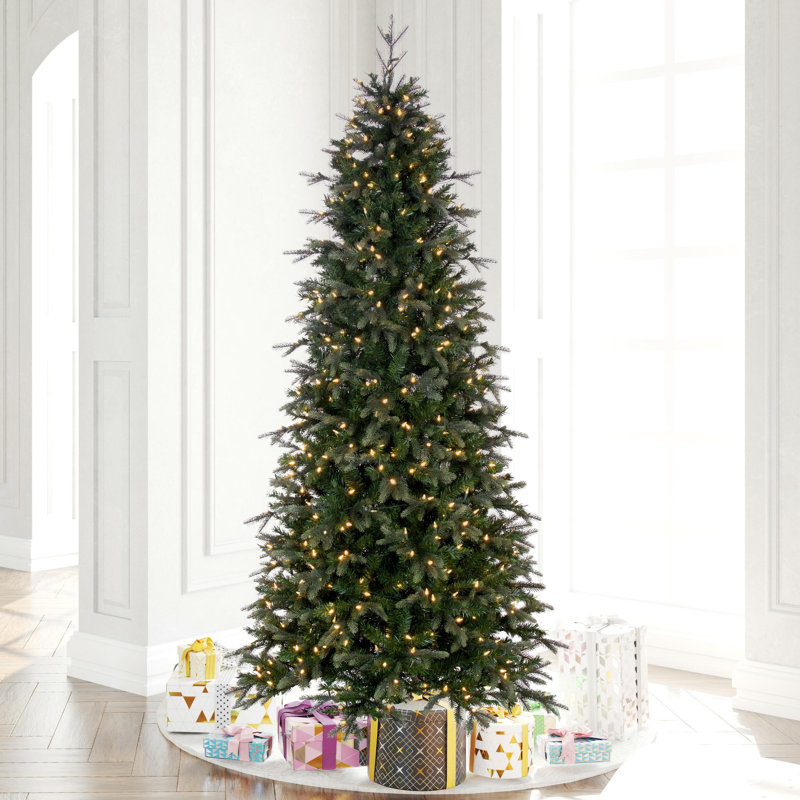 7.5' H Lighted Artificial Pine Christmas Tree
