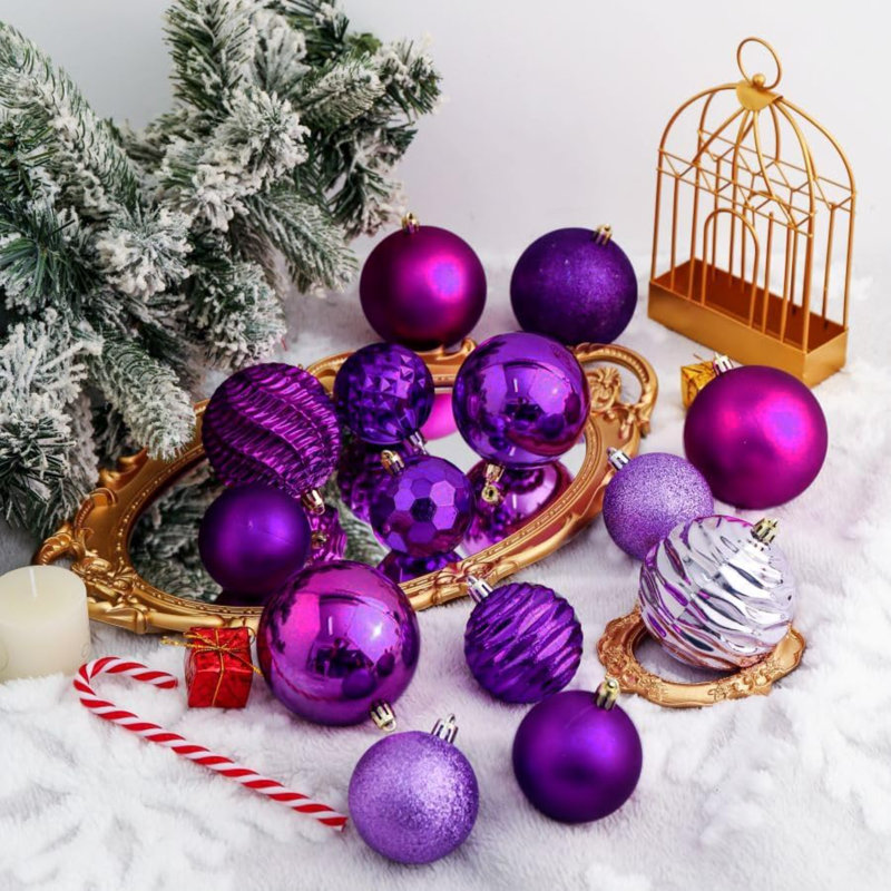 Décorations de sapin de Noël, Mauve