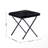 Folding Upholstered Double Saucer Chair with a Steel Frame and 2 Folding Ottomans-545271340