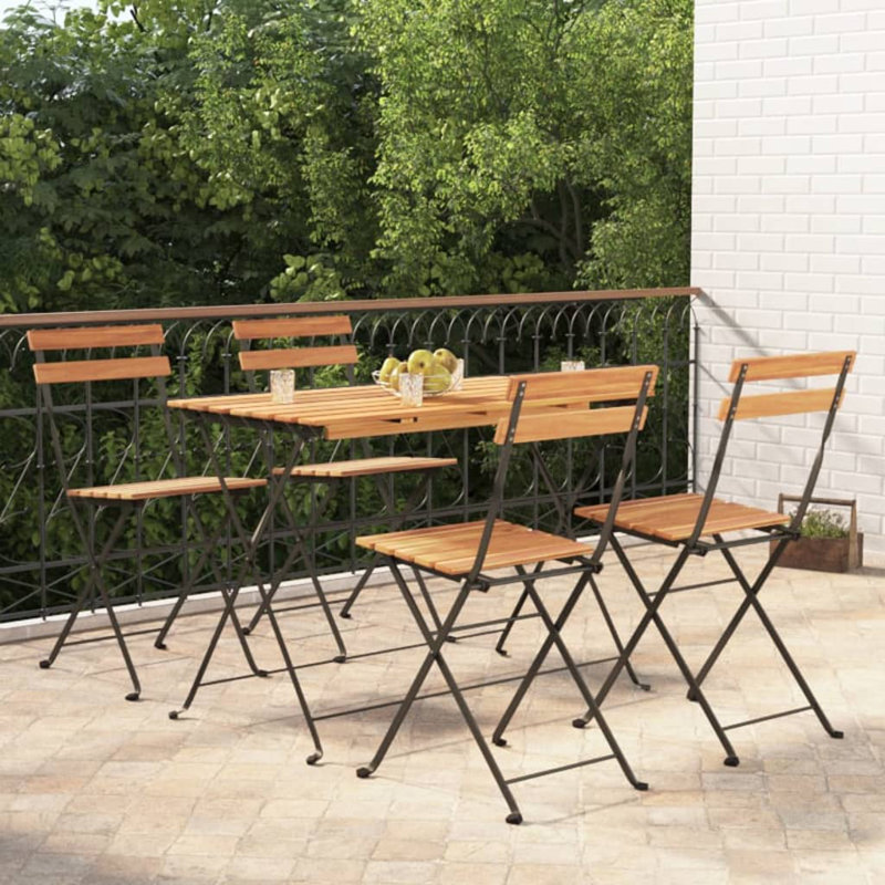 Ensemble de salle à manger rectangulaire pour 4 personnes 39,4 po de long, Noir / brun