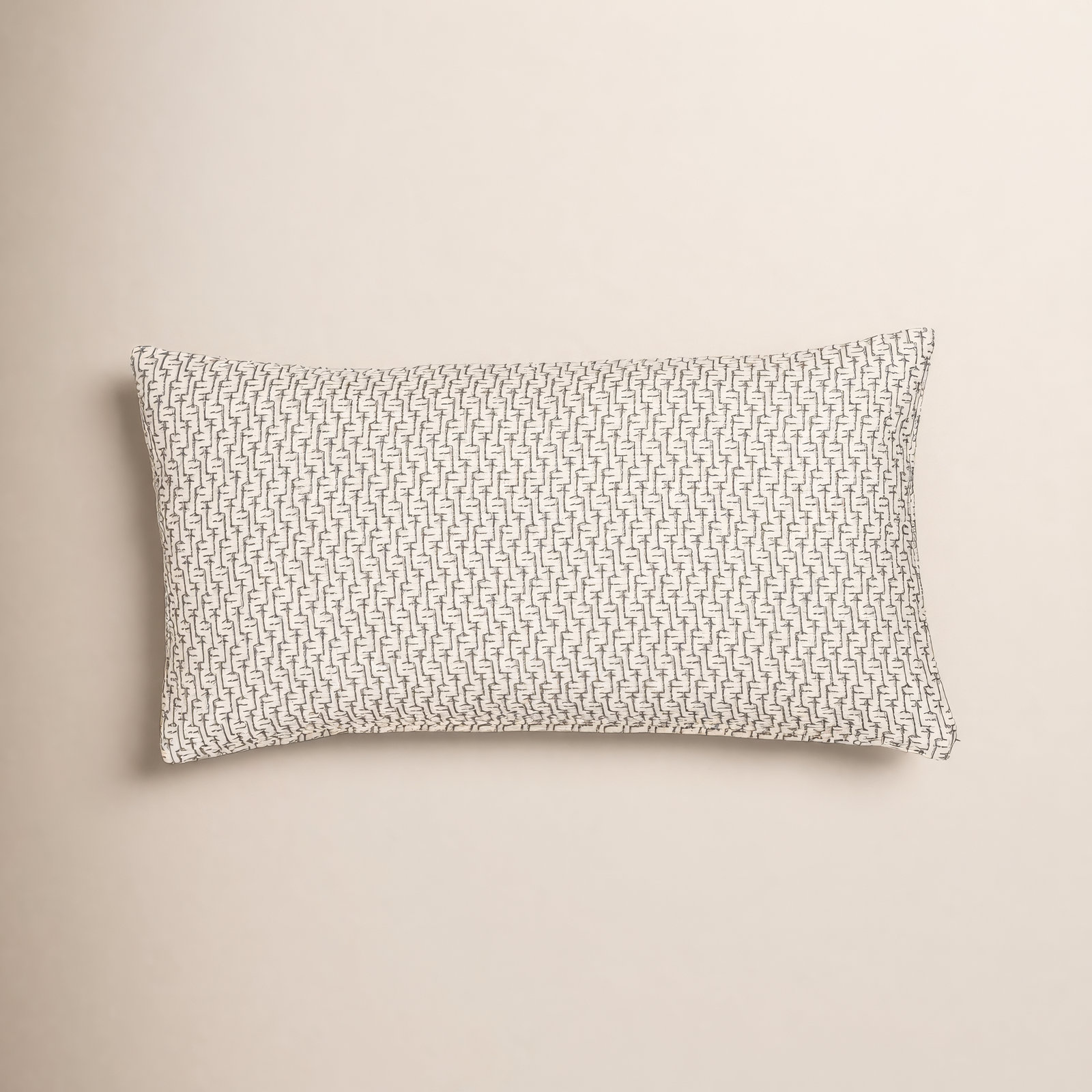 Cascade Geometric Accent Pillow, Blue, Polyester, Rectangle 12"H x 21"W