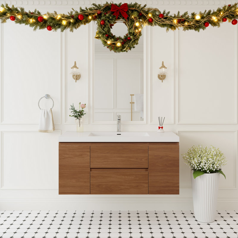 48" Floating Bathroom Vanity with Sink