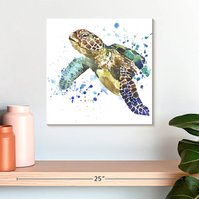 Tortue de mer Brampt, H 16 po x l 16 po