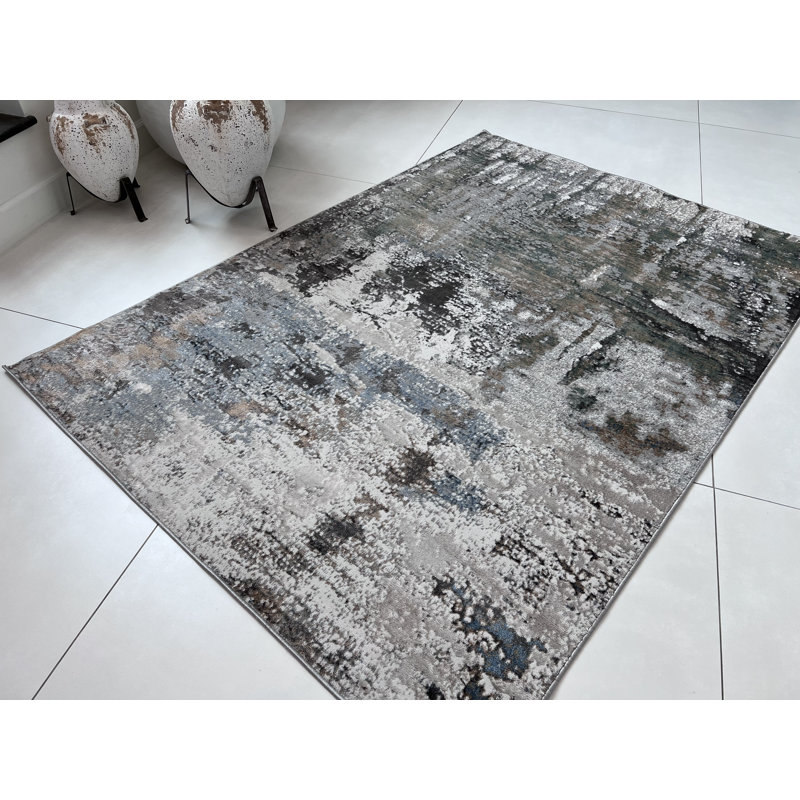 Performance Abstract Indoor Rug, Rectangle 5'2" x 8'