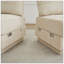 Canapé surdimensionné en U de 105 po en chenille, canapé à assise profonde avec repose-pieds mobile, coussins ronds et coussins de dossier matelassés exquis, pieds à structure encastrée, assemblage facile, convient au salon, beige crème-239152619-239152621