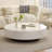 Simple luxury cream style marble coffee table-104935558