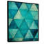 Triangles turquoise sur toile-292015991-486352254