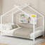 Lit plateforme simple en métal, blanc-1326160700