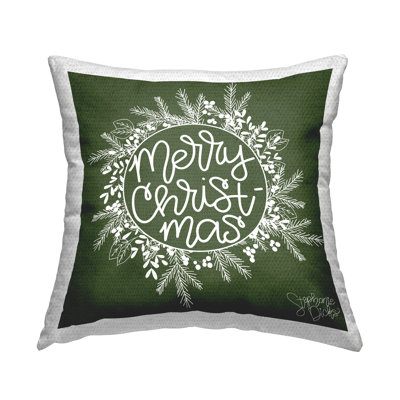 Floral Outdoor Throw Pillow