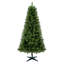 Arbre de Noël artificiel non éclairé avec pointes, branches pleines en PVC, arbre de vacances vert avec support en plastique à 4 pieds pour la décoration intérieure