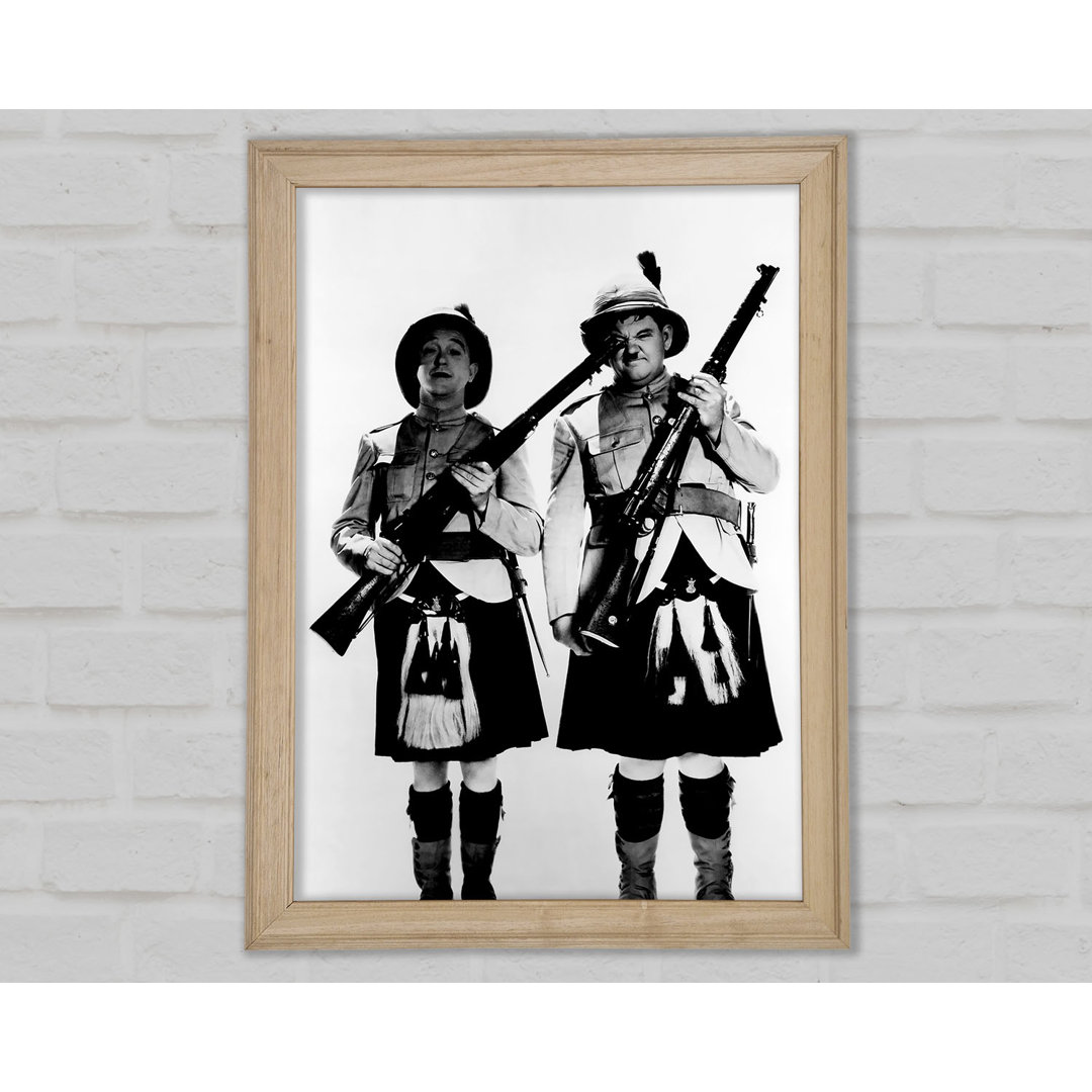 Laurel und Hardy Highland Scot - Druck