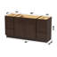 Base de meuble-lavabo simple 60 po seulement-98722020