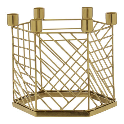 Metal Tabletop Candelabra