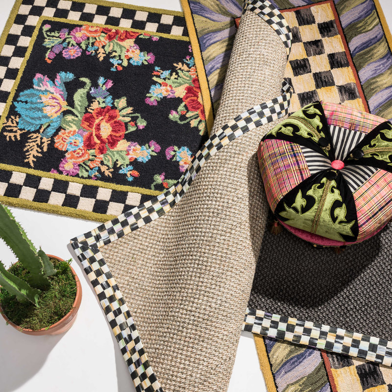 Flower Market Rug, Rectangle 3' x 5'