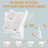 Rectangle Tri-Fold LED Lighted Vanity Magnifying Makeup Mirror-1797968299