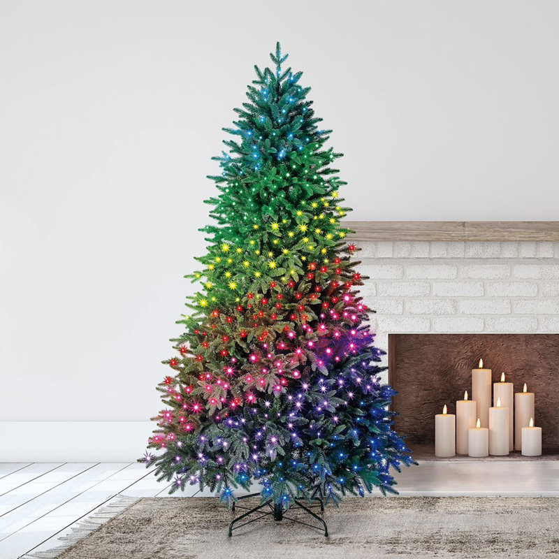 90' Lighted Spruce Christmas Tree