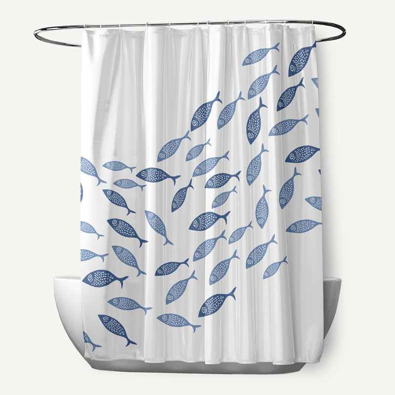 Rideau de douche simple Eastbourne, bleu
