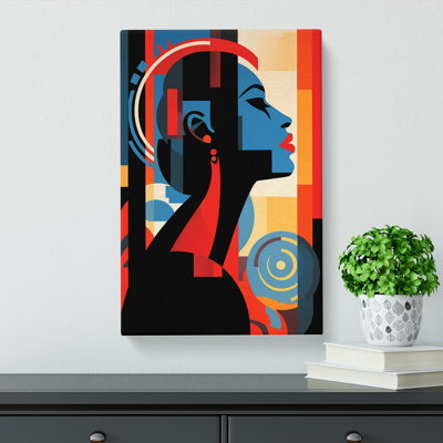 Woman Constructivism No.2 - Wrapped Canvas