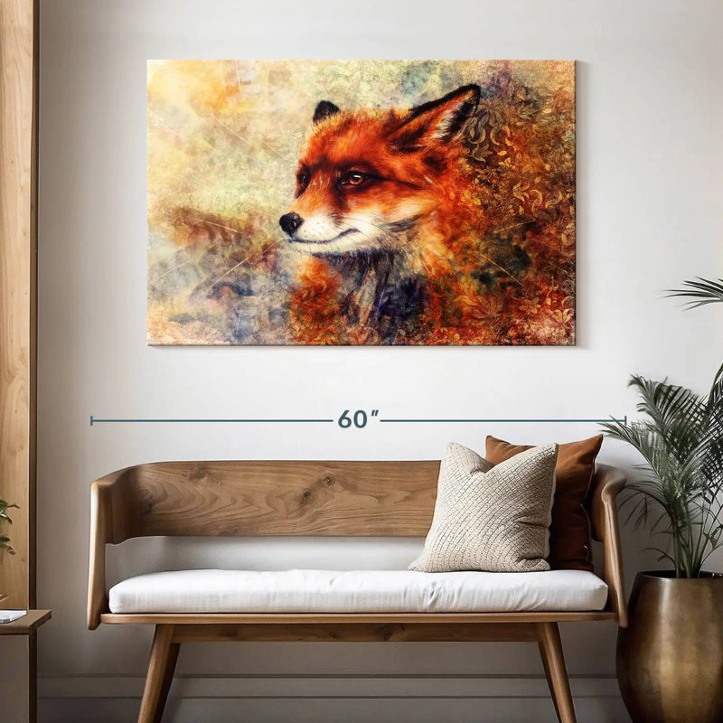 Brampt Fascinating Fox, 32" H x 48" W