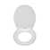 Steven Brown Lewis McZoo Flexi-Fix White Universal Toilet Seat - Unique Lion Design with Soft Close and Quick Release Hinges and Made from Polypropylene Plastic with Top and Bottom Fixing