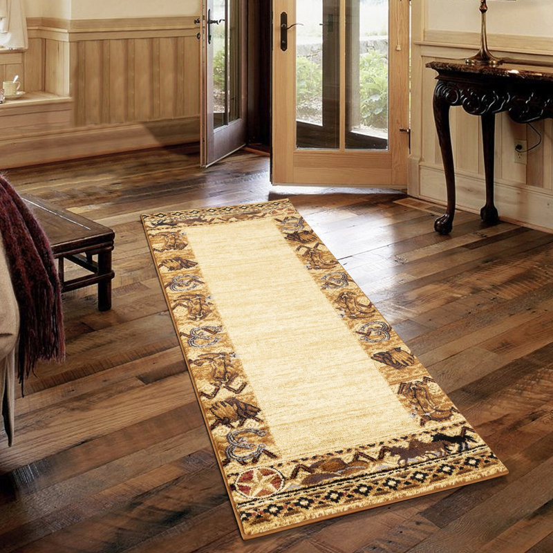 Tapis beige de 79 cm x 91 cm avec motif, envers en polypropylène et jute, résistant aux taches, pour la maison et les zones de passage pour animaux, envers doux et confortable, idéal pour les zones à fort passage.