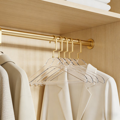 10-Pack Heavy-Duty Clothes Hangers, Ideal For Dresses, Pants, Suits, Jackets And Other Heavy Garments, Space-Saving Closet Storage Solution