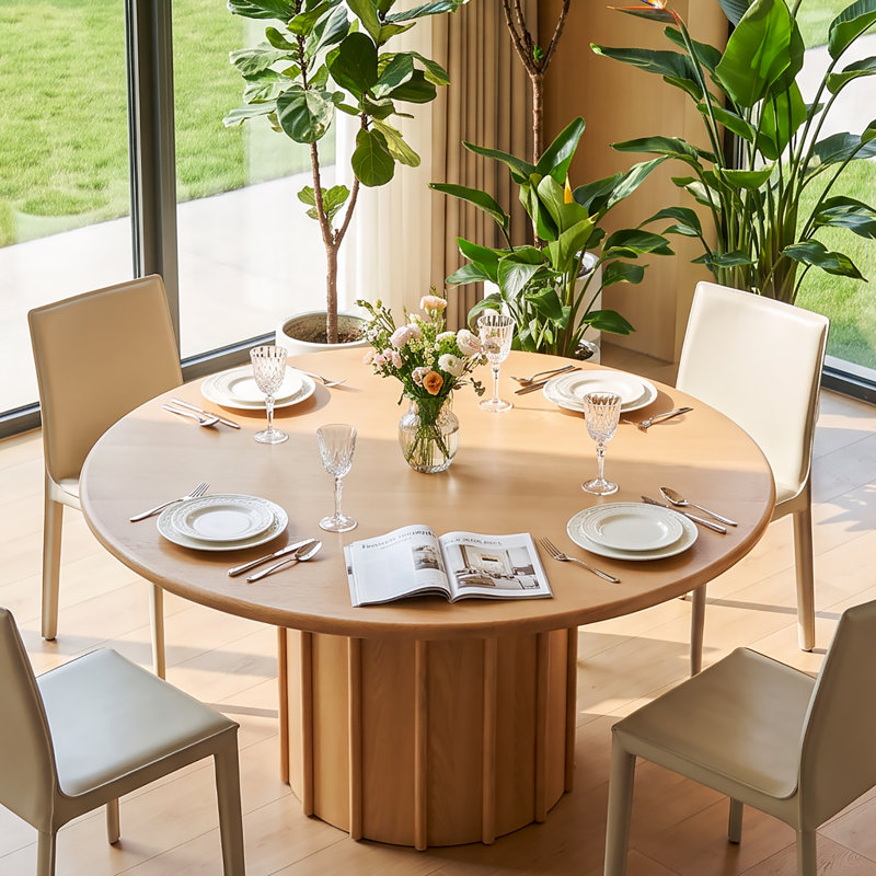 Table de salle à manger Corin, Naturel
