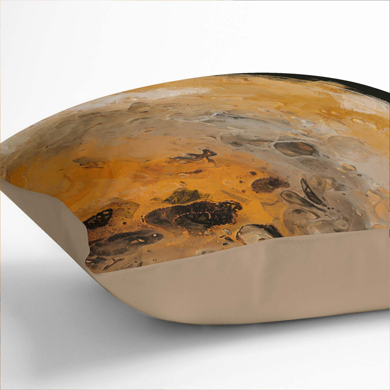 Square Throw Cushion, Stone, 40cm H x 40cm W x 15cm D