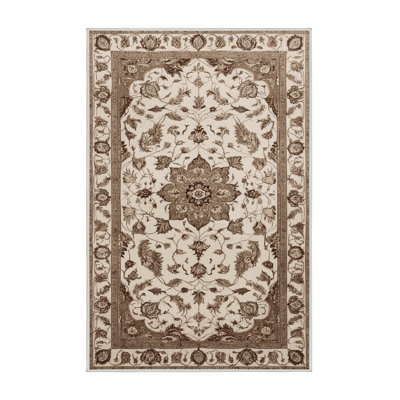 Machine Washable Persian Beige Area Rug