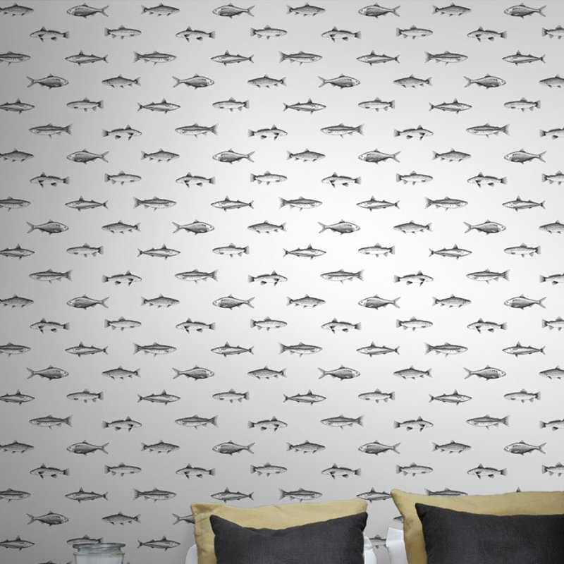 Rouleau de papier peint L 33 pi x l 20,5 po Copeland Fish