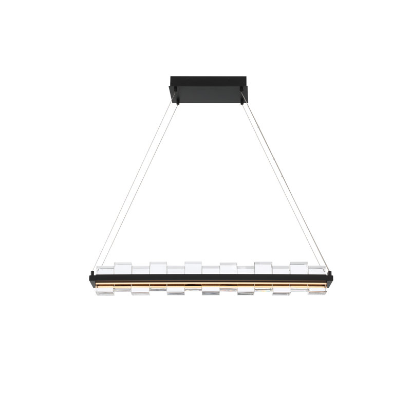 Lustre 2 lumières Bruco, Noir