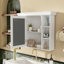 Armoire de rangement murale blanche 35 po x 28 po avec porte miroir-1823307961