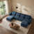 Bleu foncé + chenille sélectionné
