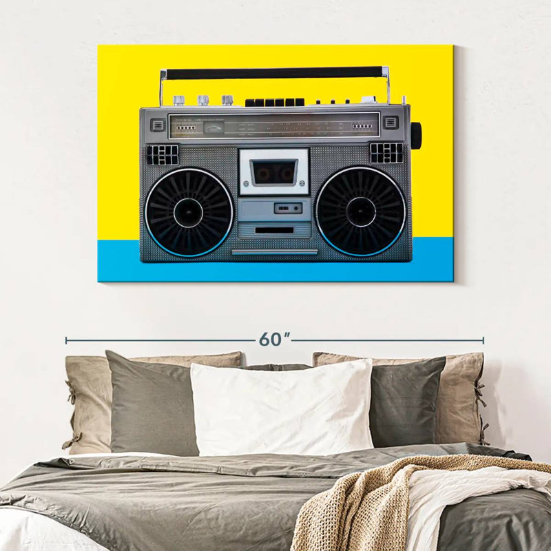 Boombox Abarca Retro, H 34 po x l 51 po
