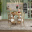 Table de salle à manger ronde pour 4 avec chaises, ensemble de table de salle à manger extensible avec rallonge centrale amovible de 16 po, ensemble de table de salle à manger rétro 5 pièces à motif géométrique unique-750180352