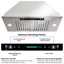 30" 900 CFM Convertible Insert Range Hood Stainless Steel Quiet 4 Speed Gesture Remote and Touch Panel Control with LED Lights-124637516-124637517