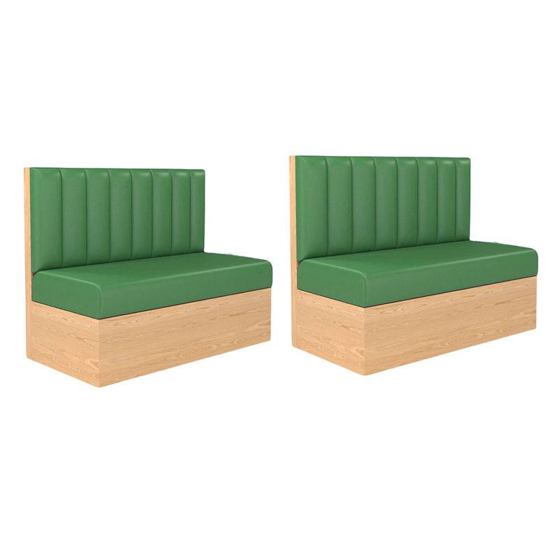 Banc rembourré Nordic Modern Leisure, Vert