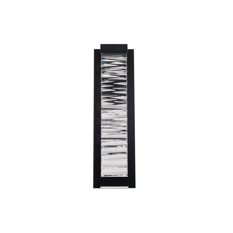 Echelon 1 - Light LED Flush Mounted Sconce, Black, 24H x 6.5W x 2.25D