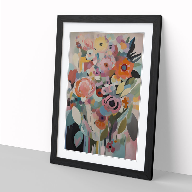 Orphism Flowers Vol.10 - Picture Frame Print, Black, 34cm H x 25cm W x 2cm D