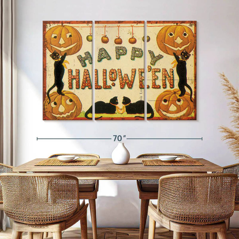 Lelend Halloween, nostalgie, joyeux Halloween, H 42 po x l 65 po