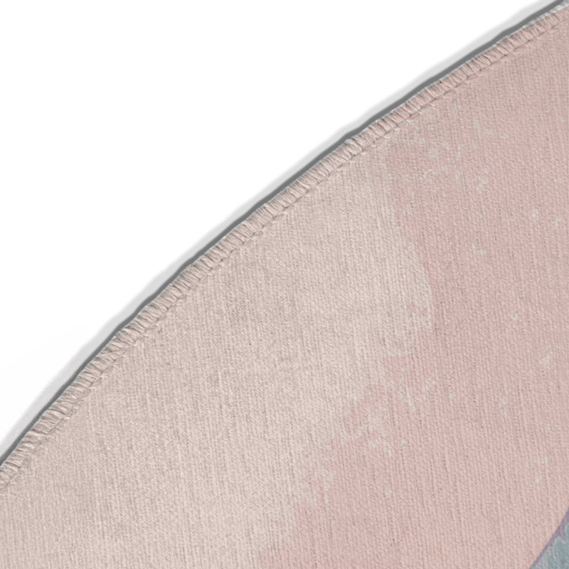 Blush Breeze Indoor And Outdoor Area Rug, Round 5'
