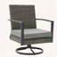 Ensemble de 2 chaises de patio berçantes pivotantes toutes saisons avec coussins moelleux