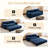 Multifunctional Velvet Sofas, 66" Convertible With Storage, Modern Design