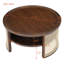 Table basse ronde en rotin avec rangement-1534539128