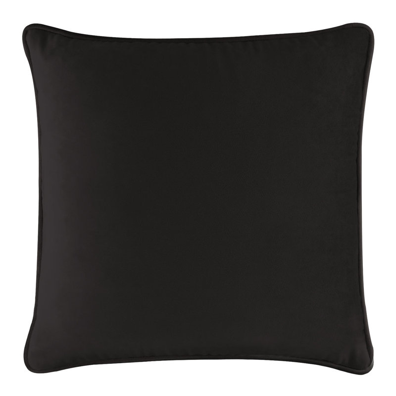 Coussin décoratif Sparkles Home | Housse en polyester et bourre en plumes | Doux et luxueux - 4 tailles, Velours noir