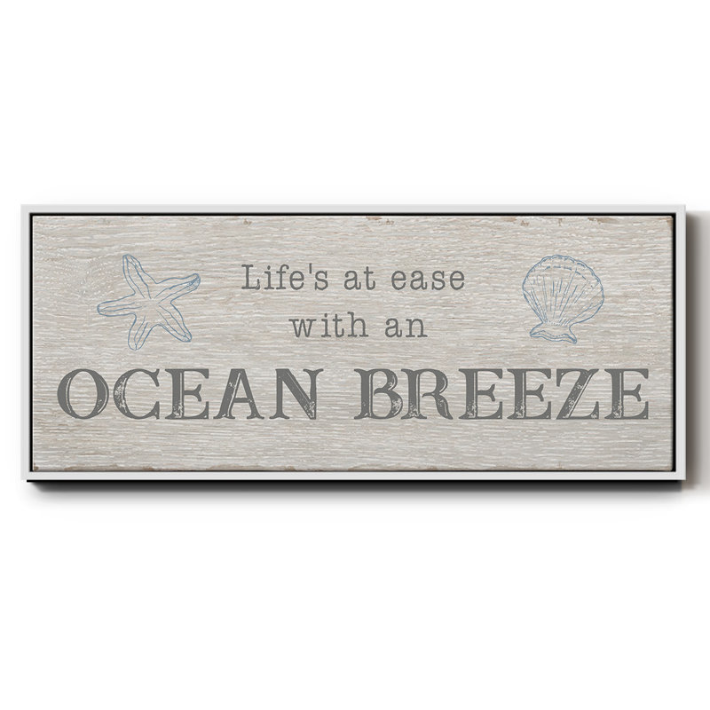 Brise océanique - toile encadrée, H 24 po x l 60 po