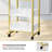 Rolling Utility Trolley Cart With 1 Drawers 2 Trays