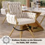 Avakate 46cm H Velvet Upholstered Metal Armchair-960593782-978489960
