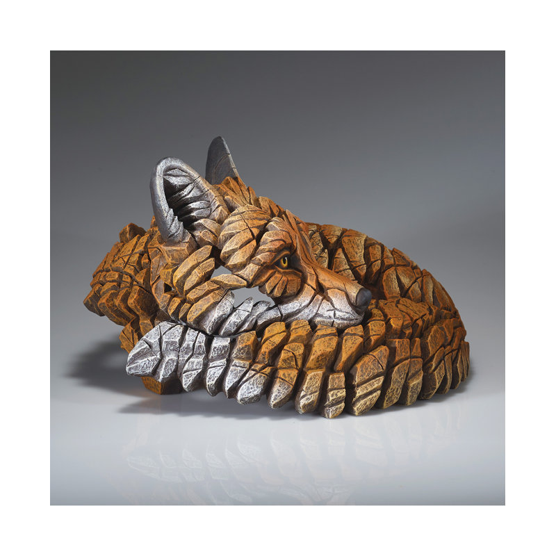 Sculpture BORDURE Renard recroquevillé